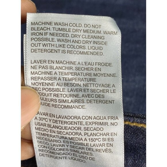 Levi's Women's Classic Mid Rise Skinny Ankle‎ Jeans, Dark Lapis Blue SZ 14 - Picture 9 of 10